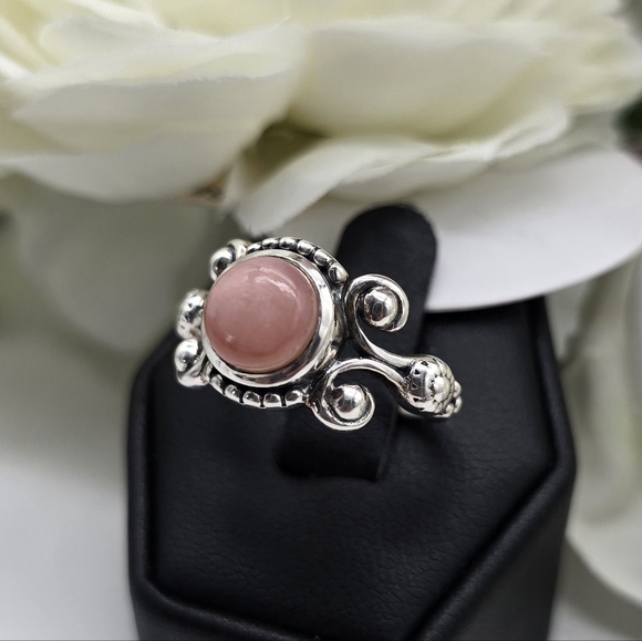 ❤️ E's OPAL STERLING SILVER RING - Picture 9 of 9